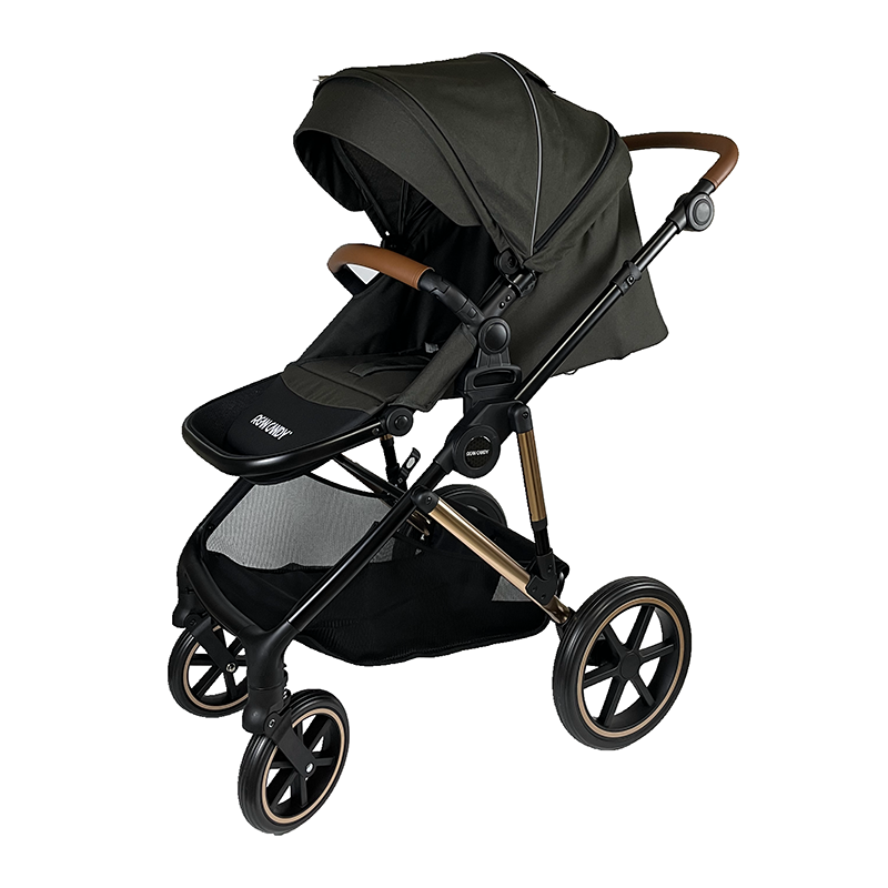Carrinho de bebê dobrável portátil luxuoso e ajustável RA-U08